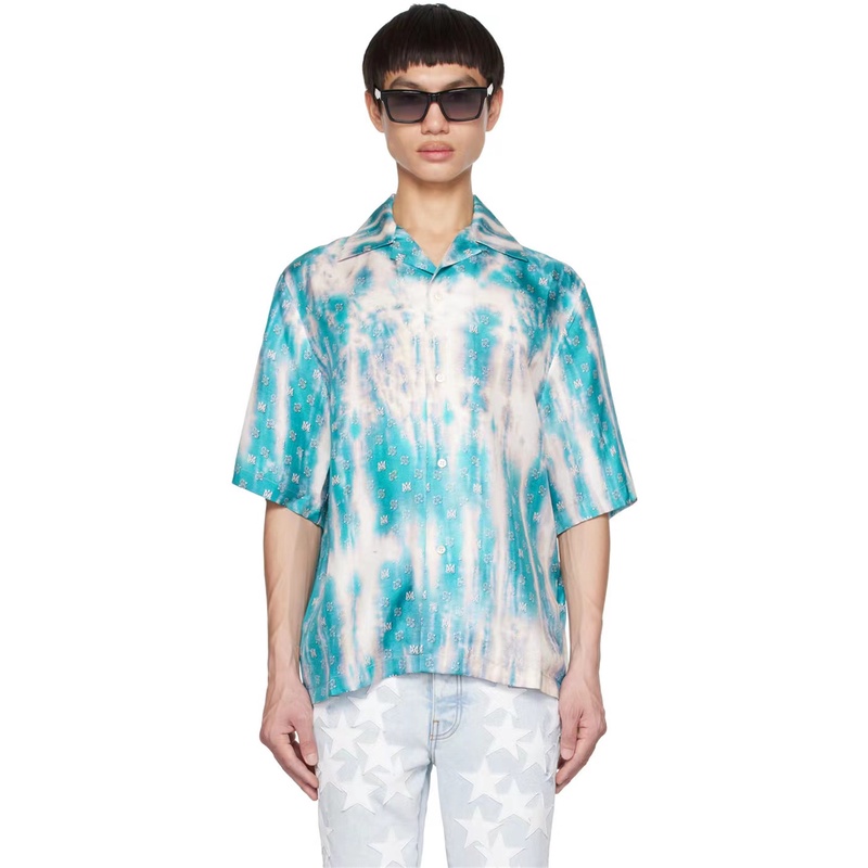 Áo Sơ Mi Tay Ngắn In Họa Tiết Đường Phố Cao Cấp Thời Trang 2023 A8M8I &amp; - -