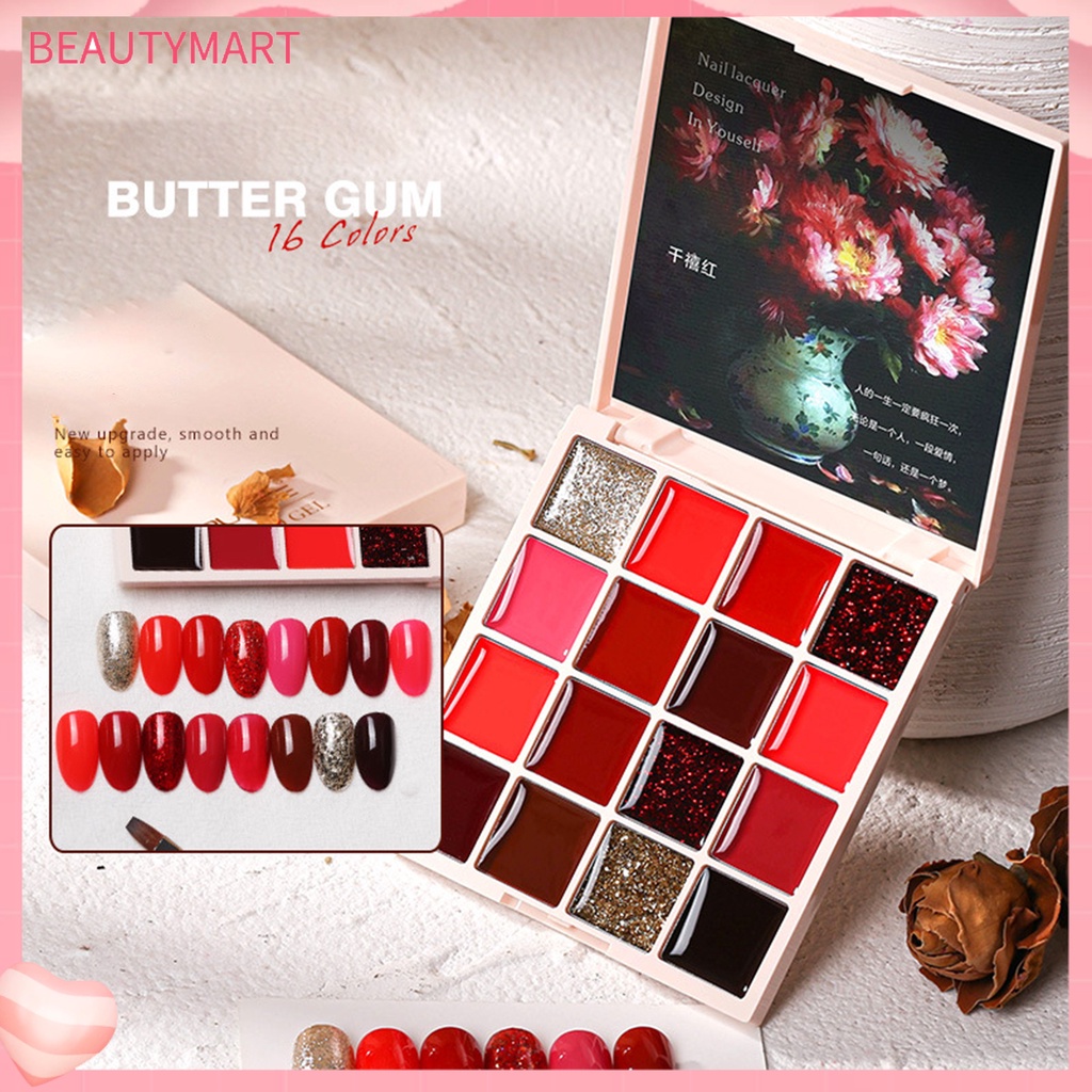 Kem Sơn Móng Tay 16 Màu Sắc Tự Nhiên Trọng Lượng Nhẹ 1.5g An Toàn Dành Cho Nữ