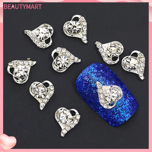 Set 10 MóNg Tay Giả HìNh Nơ / TráI Tim LấP LáNh ThờI Trang Cho Nữ