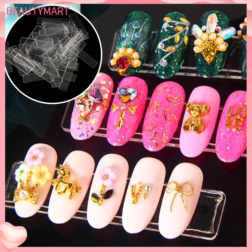 1 Bộ Miếng Dán Trưng Bày Móng Tay Trong Suốt Chuyên Nghiệp