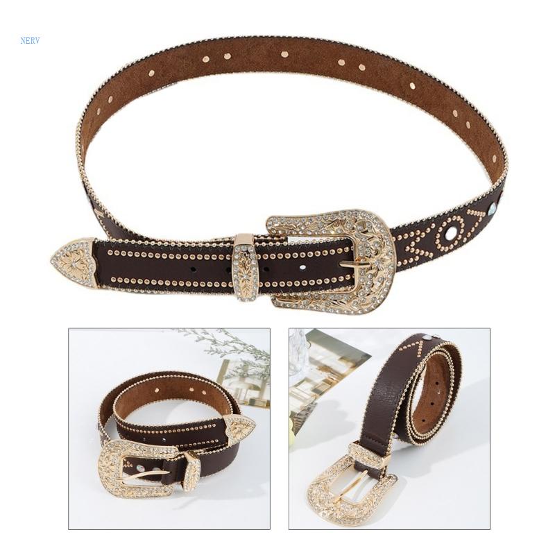 Thắt Lưng Đính Đá Có Thể Điều Chỉnh Thời Trang Dành Cho Người Lớn