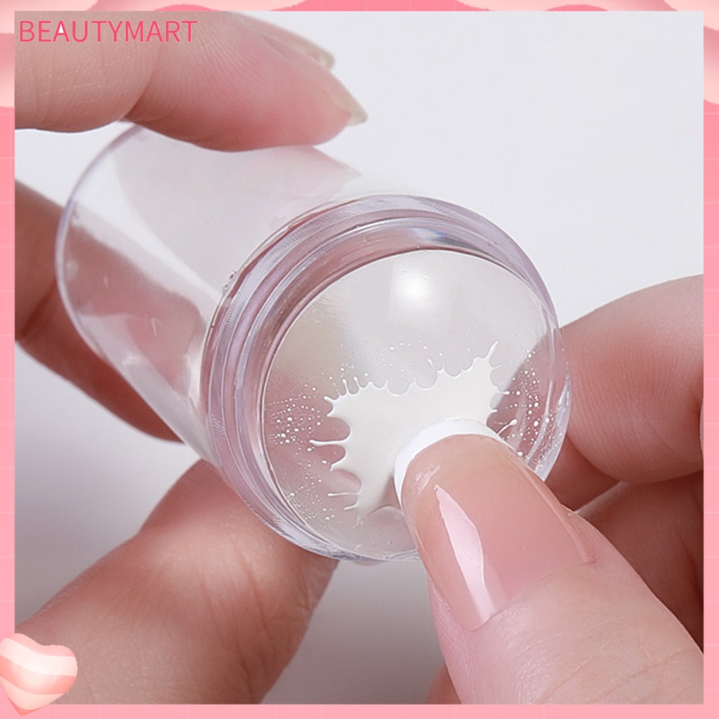 Set 4 Dụng Cụ Đóng Dấu Trang Trí Móng Tay Nghệ Thuật Chống Bụi Có Thể Tháo Rời