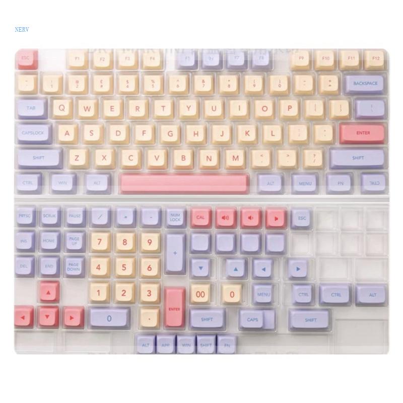 Set 132 Nút Bàn Phím Bằng Cotton In Hình Chủ Đề Kẹo Cho Cherry MX Switches