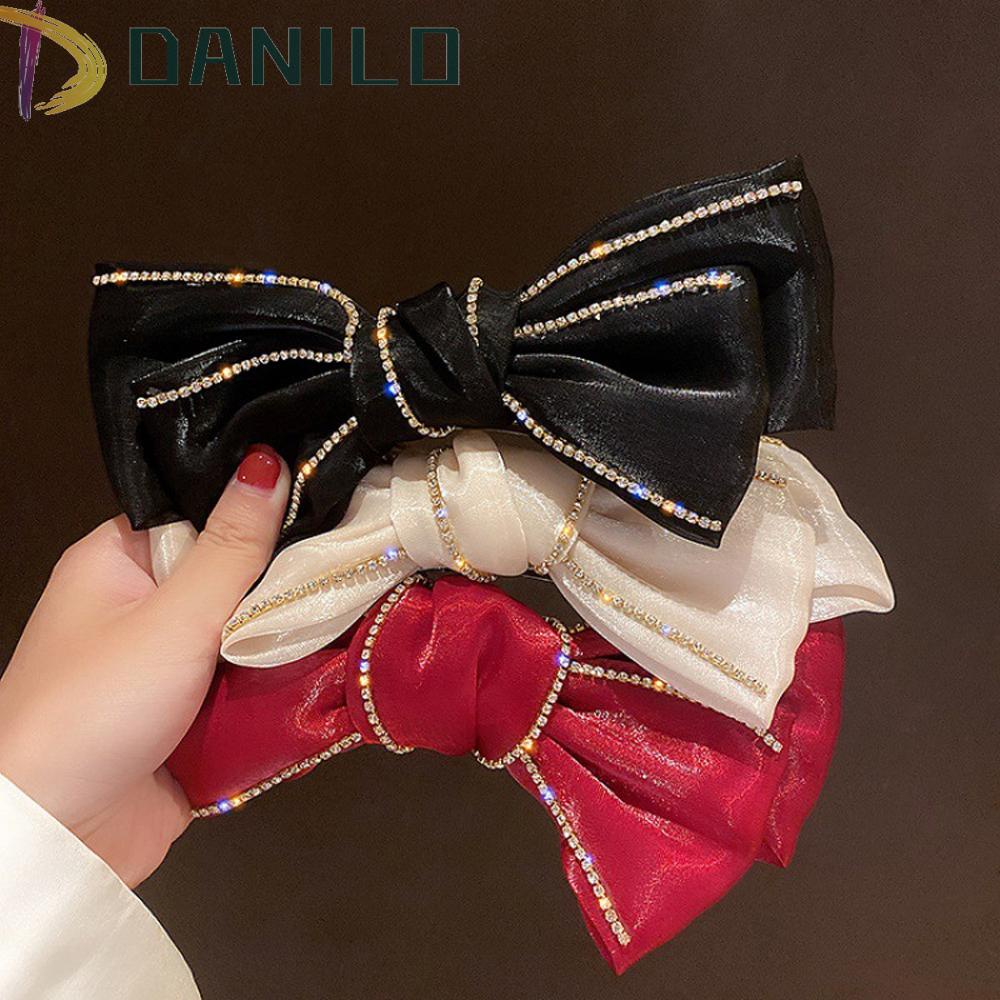 Kẹp Tóc Nơ Vải Satin Ngọt Ngào Dành Cho Nữ