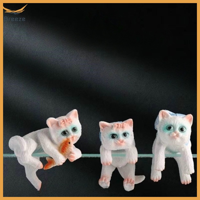 Đồ Trang Trí Bể Cá Hình Mèo Hoạt Hình Tinh Tế