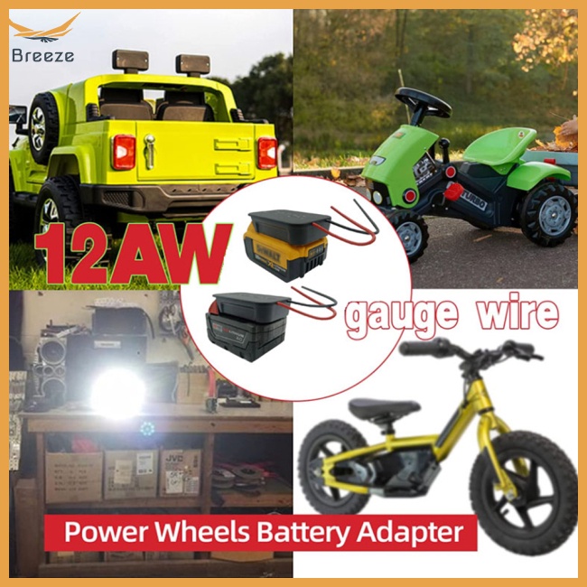 Bộ Chuyển Đổi Pin 2 Trong 1 12awg Cho Milwaukee 18v M18 Dewalt Dcb Series 18v 20v