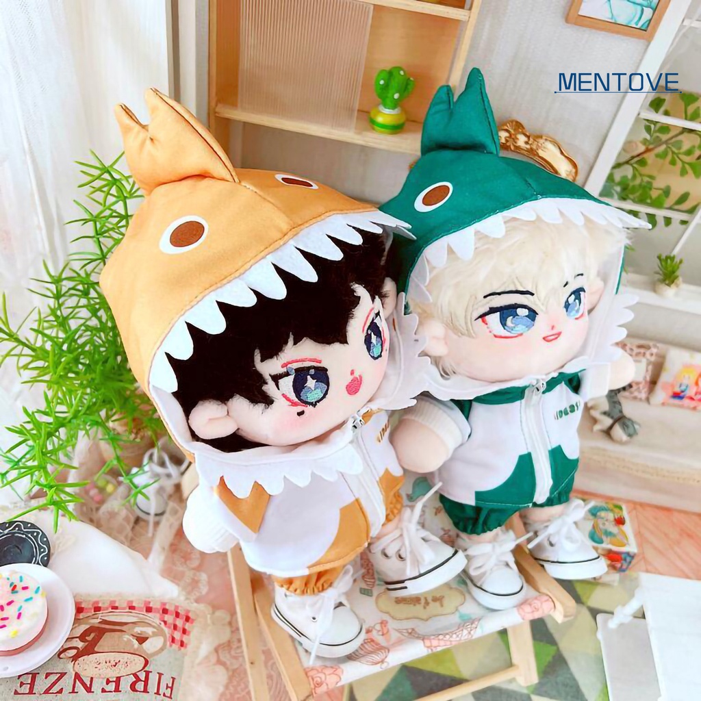 1 Bộ Quần Áo Họa Tiết Khủng Long Hoạt Hình Đáng Yêu Dành Cho Búp Bê 20cm