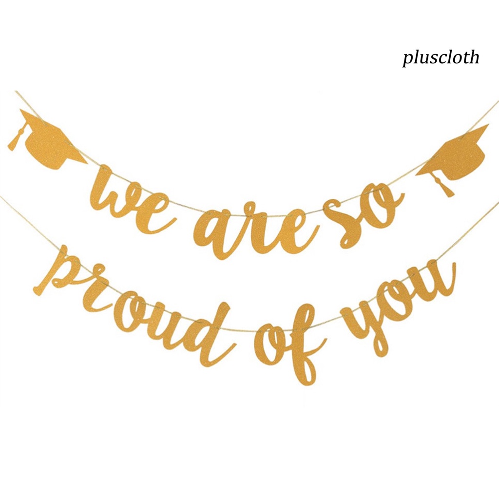 1 Set Băng Rôn Màu Vàng Lấp Lánh Dùng Trang Trí Tiệc Tốt Nghiệp