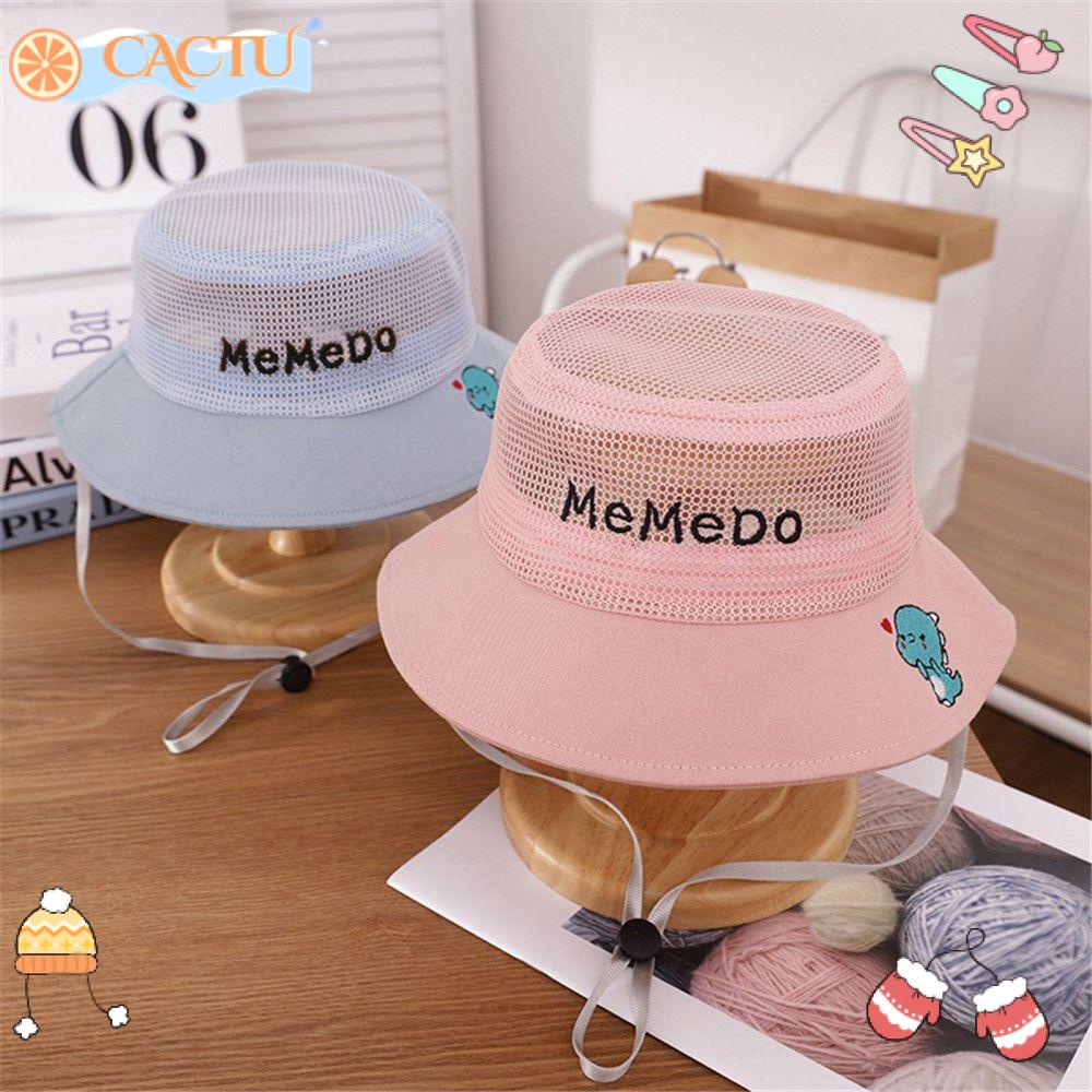 Mũ Xô Thoáng Khí Chống Tia UV In Họa Tiết Hoạt Hình Dễ Thương Cho Bé