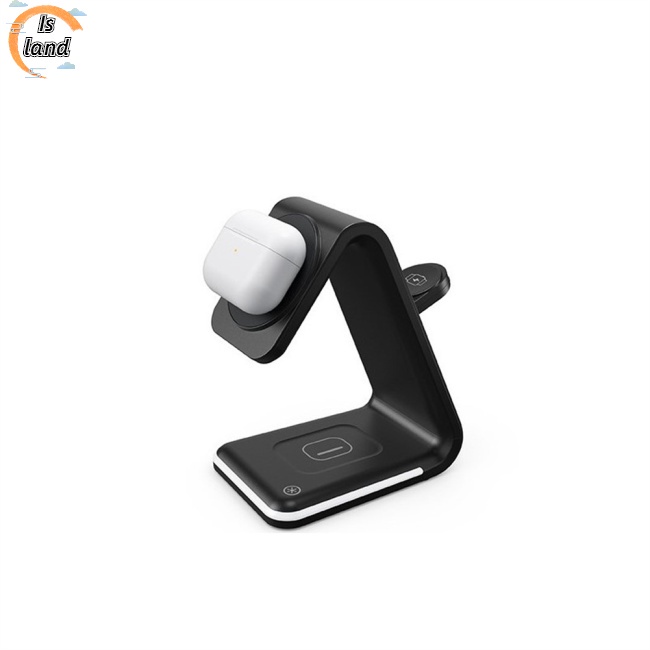 Đế Sạc Nhanh Không Dây 3 Trong 1 15w Có Nam Châm Cho Điện Thoại Di Động / Đồng Hồ