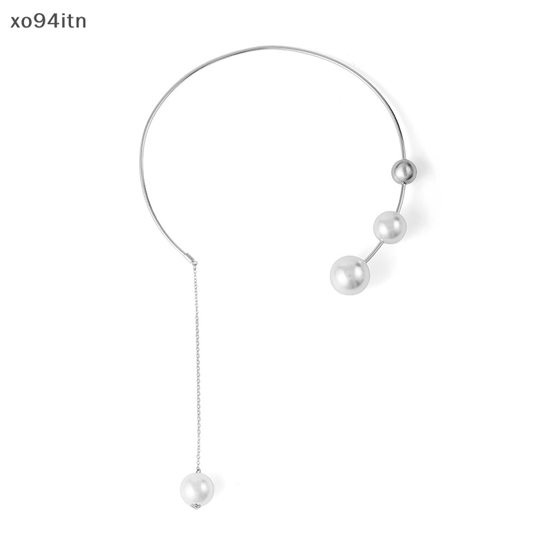 Vòng Cổ Choker Mở Đính Ngọc Trai Thanh Lịch Thời Trang Cho Nữ