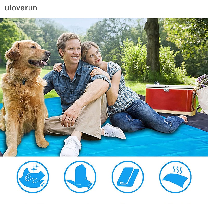 Thảm Dã Ngoại Chống Thấm Nước Trọng Lượng Nhẹ 2x2.1m Có Thể Gấp Gọn Tiện Dụng