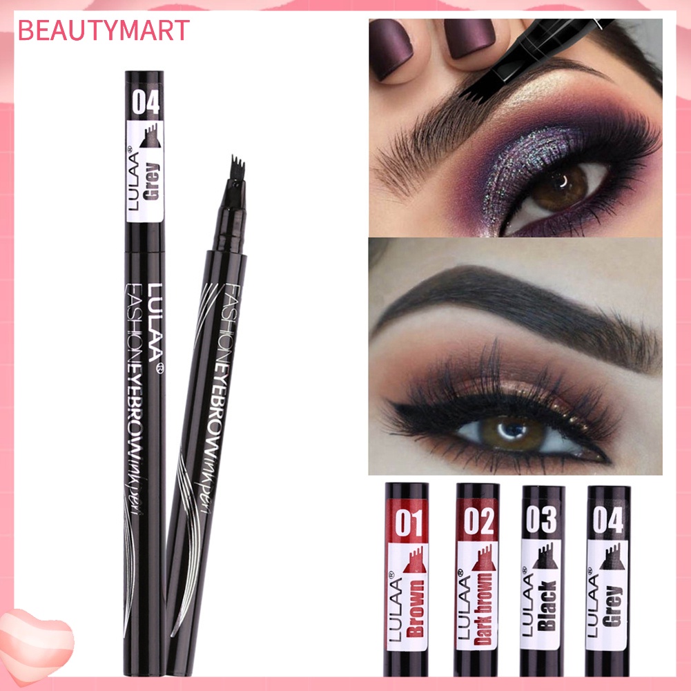 Bút Kẻ Lông Mày Dạng Lỏng LULAA Chống Thấm Nước Và Mồ Hôi Thiết Kế Hai Đầu