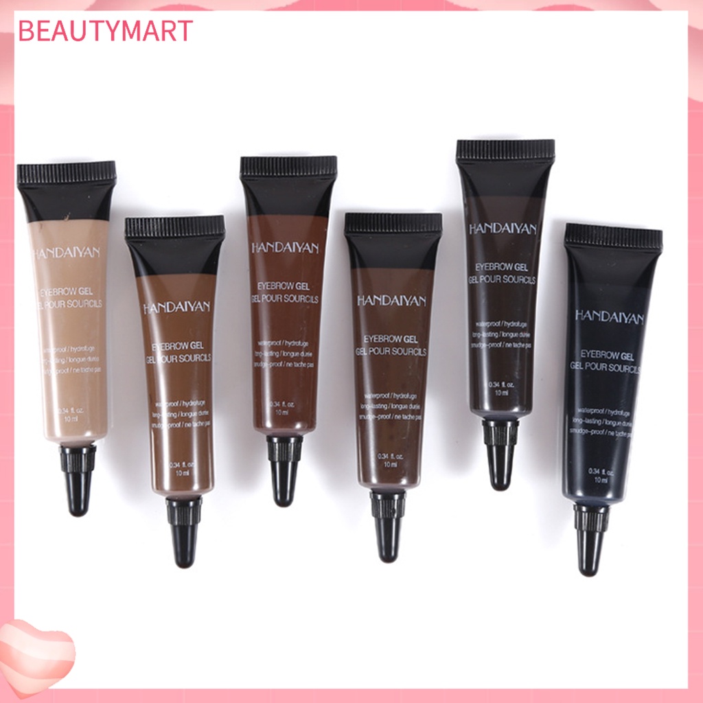 Gel Xăm Lông Mày beautymart 10ml Chống Nước Không Phai Màu Kèm Cọ Trang Điểm Cho Nữ