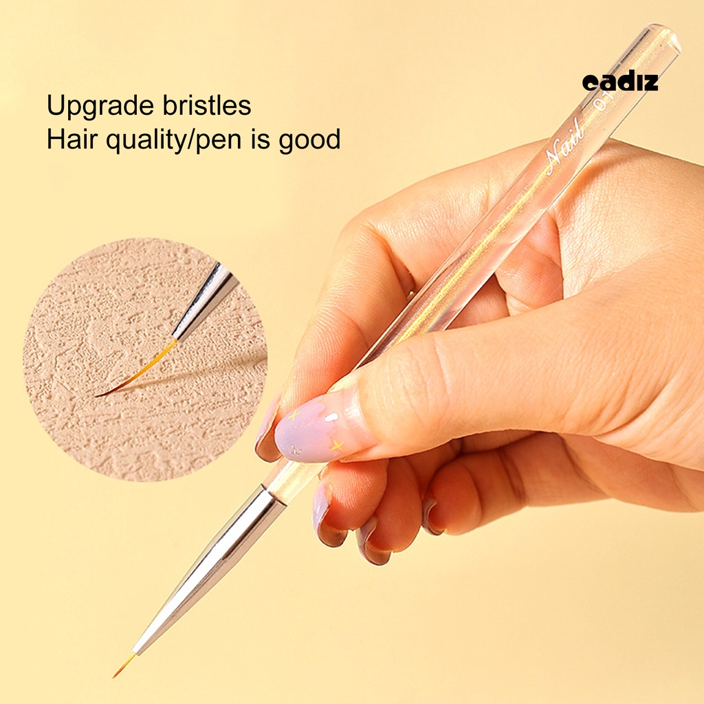 Bút Vẽ Móng Nghệ Thuật Đầu Mềm Trong Suốt Thoải Mái Nhiều Ngòi CADI