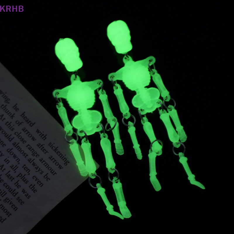 Móc Khóa Hình Đầu Lâu Phát Quang Phong Cách Gothic Thời Trang Mới