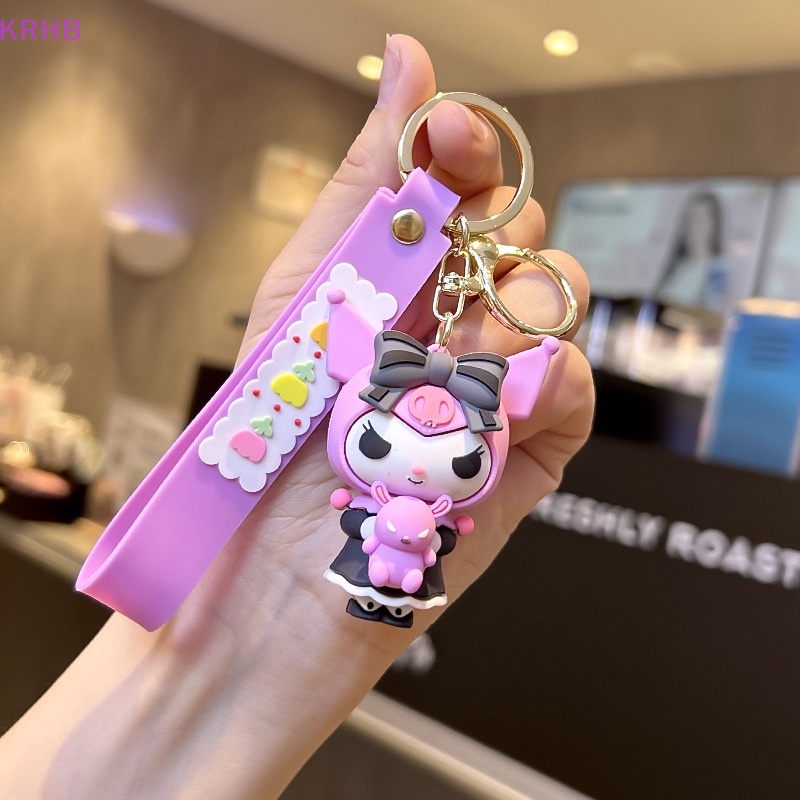 Móc Khóa Silicon Hình Kuromi Sanrio Dễ Thương Mới