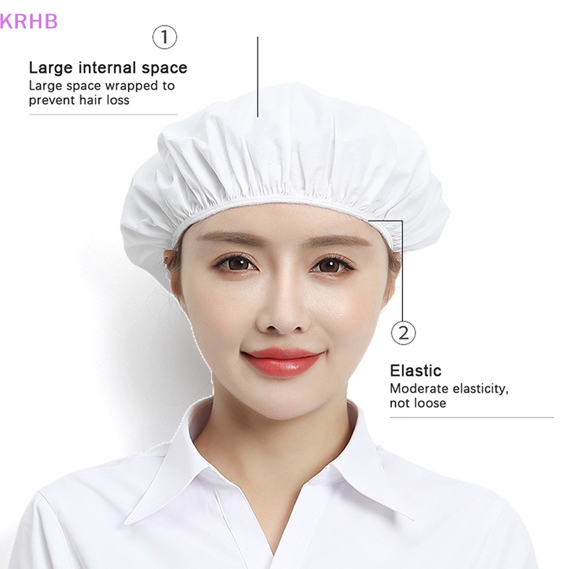 Mũ Đầu Bếp Chống Bụi Chống Mất / Chống Bụi Bẩn Tiện Dụng Chất Lượng Cao Mới