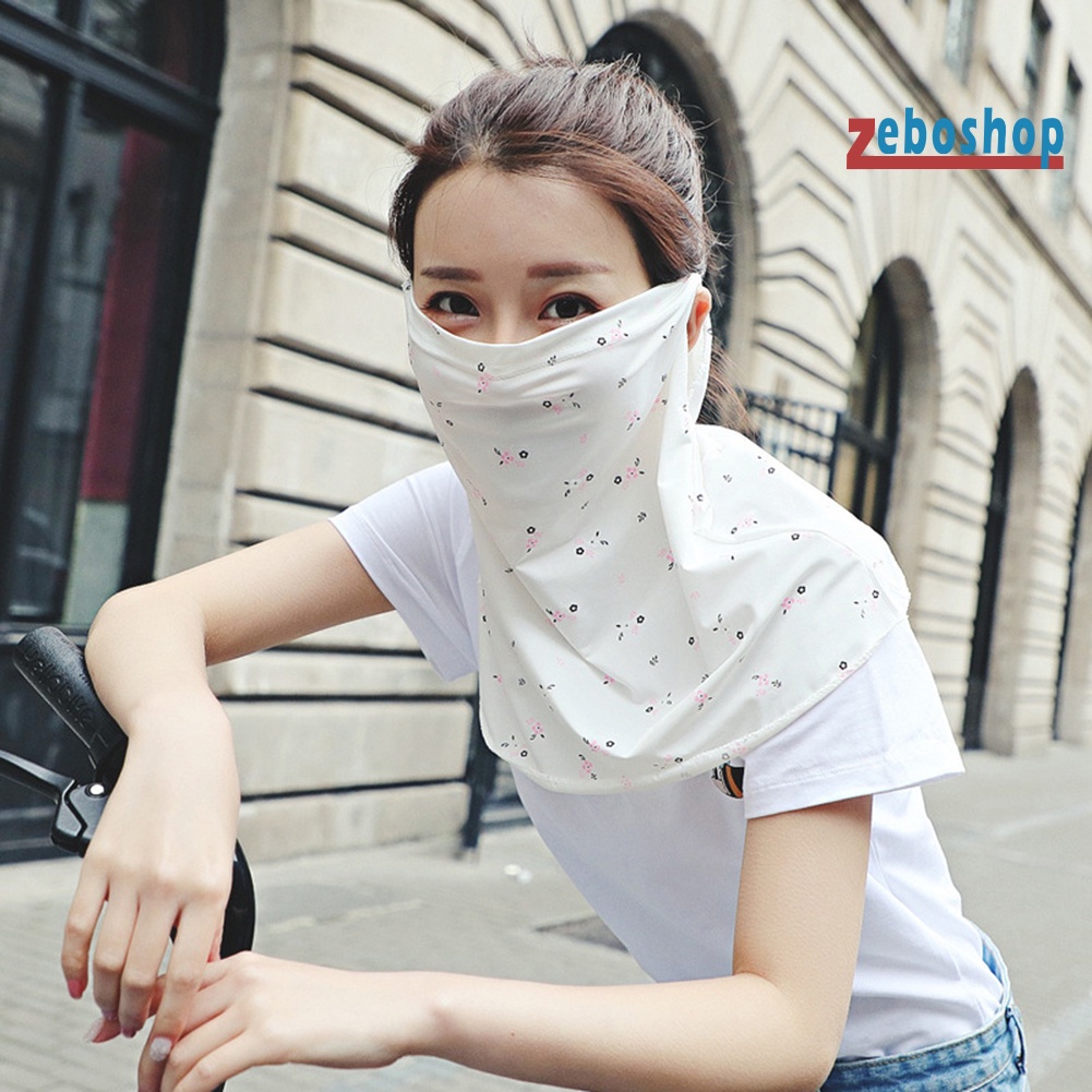 Khẩu Trang Kiêm Khăn Choàng Cổ Chống Tia UV Thoáng Khí Phong Cách Thể Thao Thời Trang Mùa Hè Cho Nữ