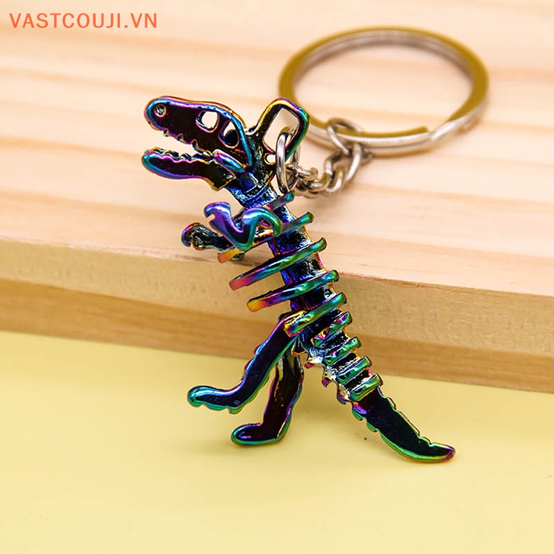 Móc Khóa Hợp Kim Hình Xương Khủng Long VASTJI Nhiều Màu Sắc
