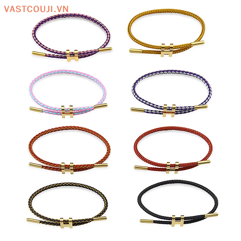 Vòng Tay Bện Dây Hai Lớp VASTJI Thời Trang Cho Nam Nữ