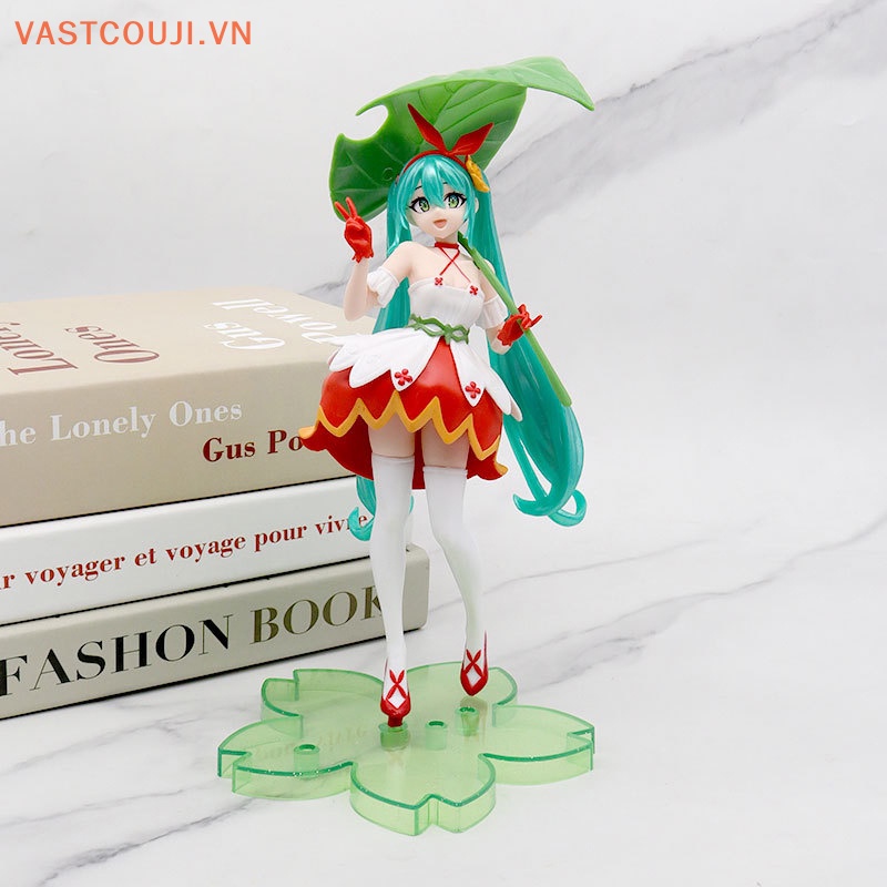 Mô Hình Nhân Vật Hatsune Miku Cầm Lá 13cm