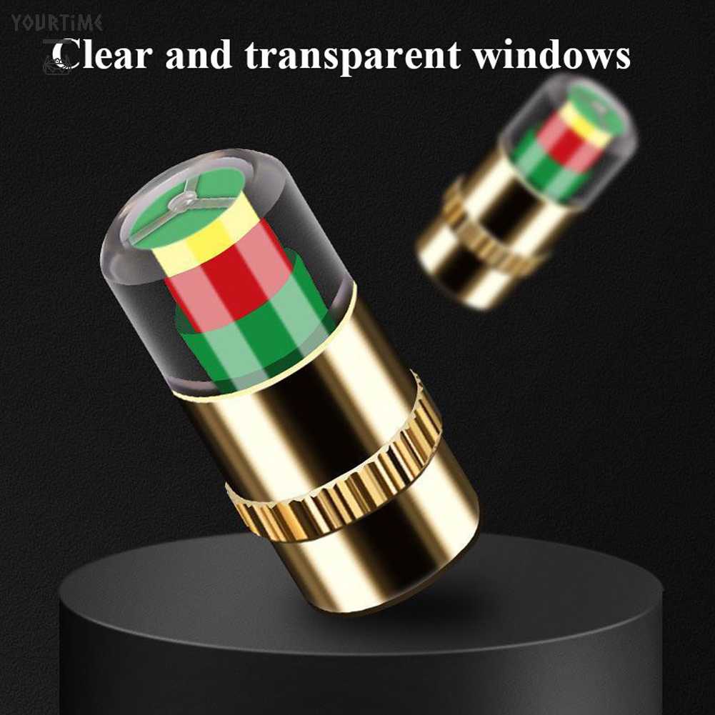 Set 4 Nắp Van Cảnh Báo Cho Bánh Xe Ô Tô