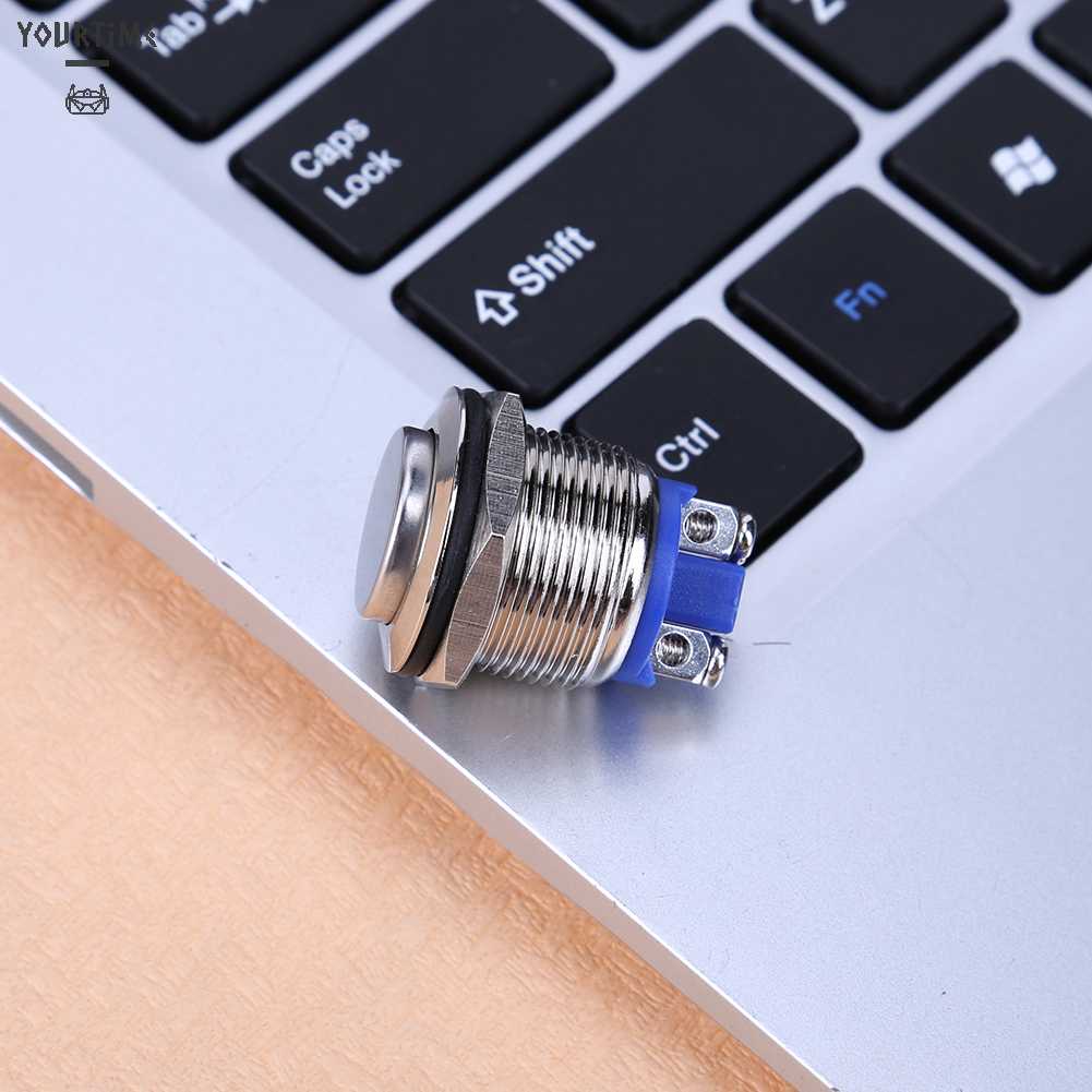 Công Tắc Nút Nhấn Bằng Kim Loại Chống Thấm Nước 19mm 12V Cho Xe Hơi