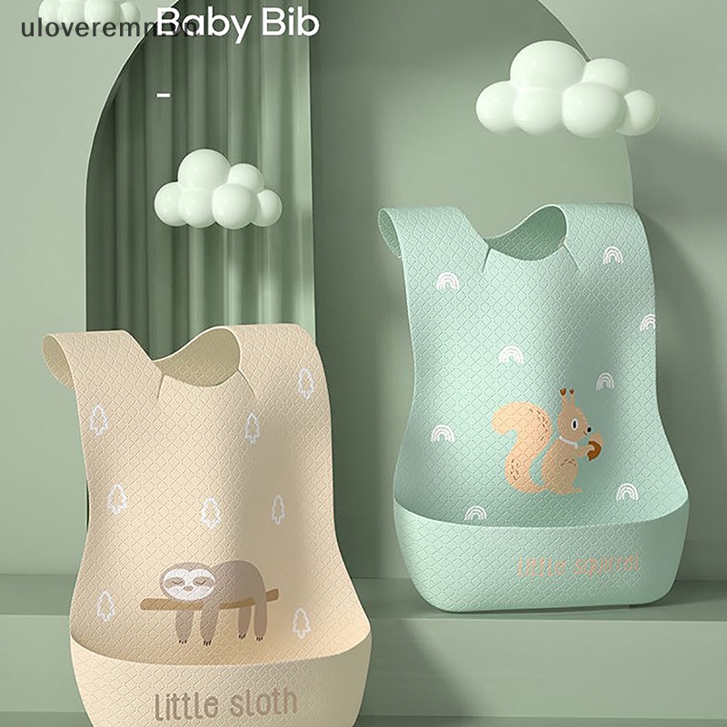 Yếm Ăn Siêu Mềm Chống Thấm Nước Có Túi Tiện Dụng Cho Bé