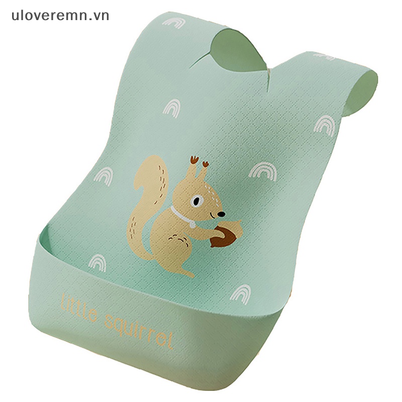 Yếm Ăn Siêu Mềm Chống Thấm Nước Có Túi Tiện Dụng Cho Bé