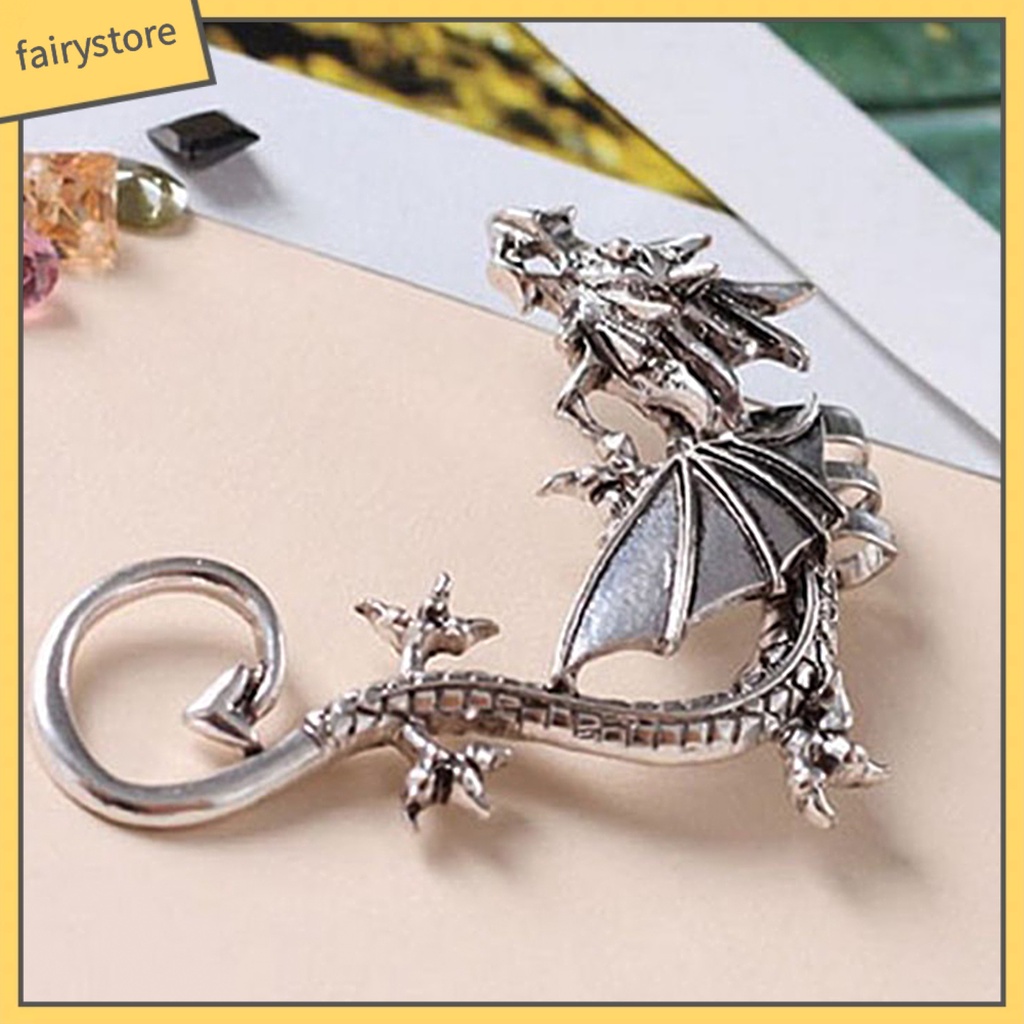 1 Khuyên Đeo Vành Tai Bằng Hợp Kim Phong Cách Punk Cổ Điển