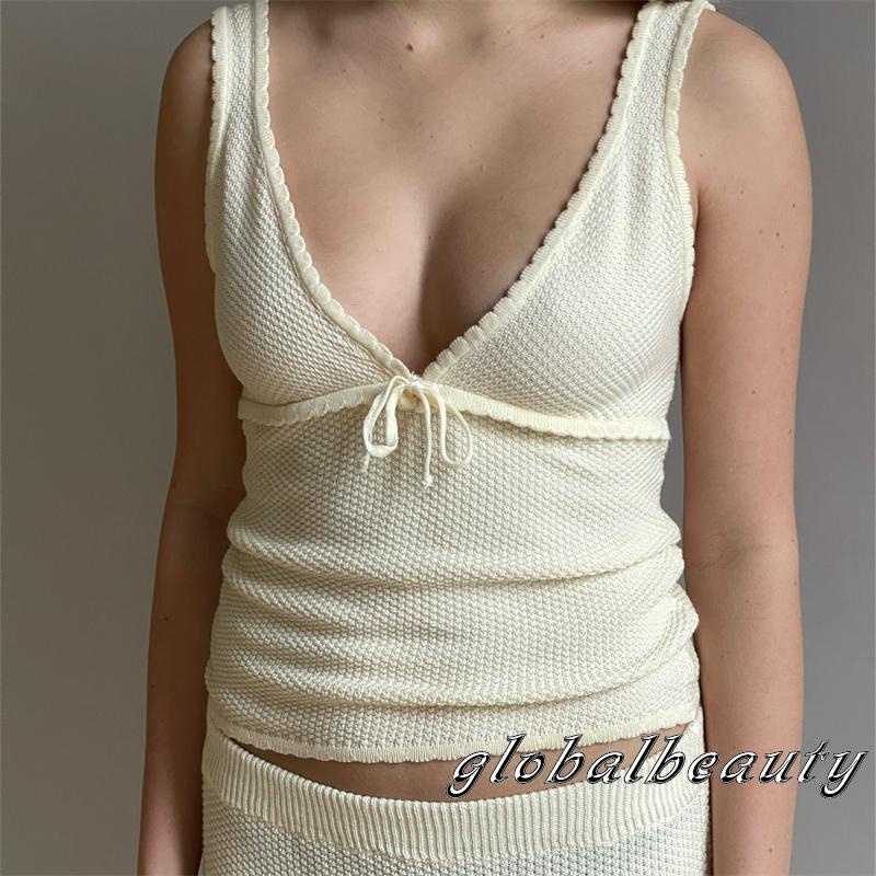 Áo Thun Không Tay Cổ Chữ V Thời Trang Mùa Hè Cho Nữ