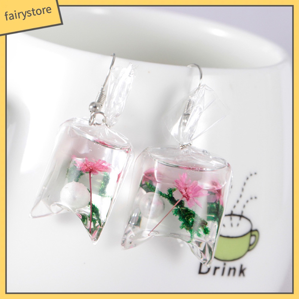 Bông Tai Móc Hình Túi Nước / Hoa / Sao Biển Vui Nhộn Thời Trang Cho Nữ