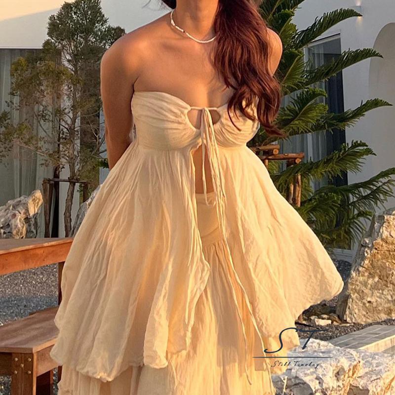 Áo Ống CY03 Hở Lưng Thiết Kế Xẻ Tà Thời Trang Quyến Rũ Cho Nữ