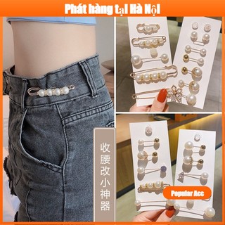 Set ghim cài thắt lưng quần ghim cài áo quần cao cấp - cài áo