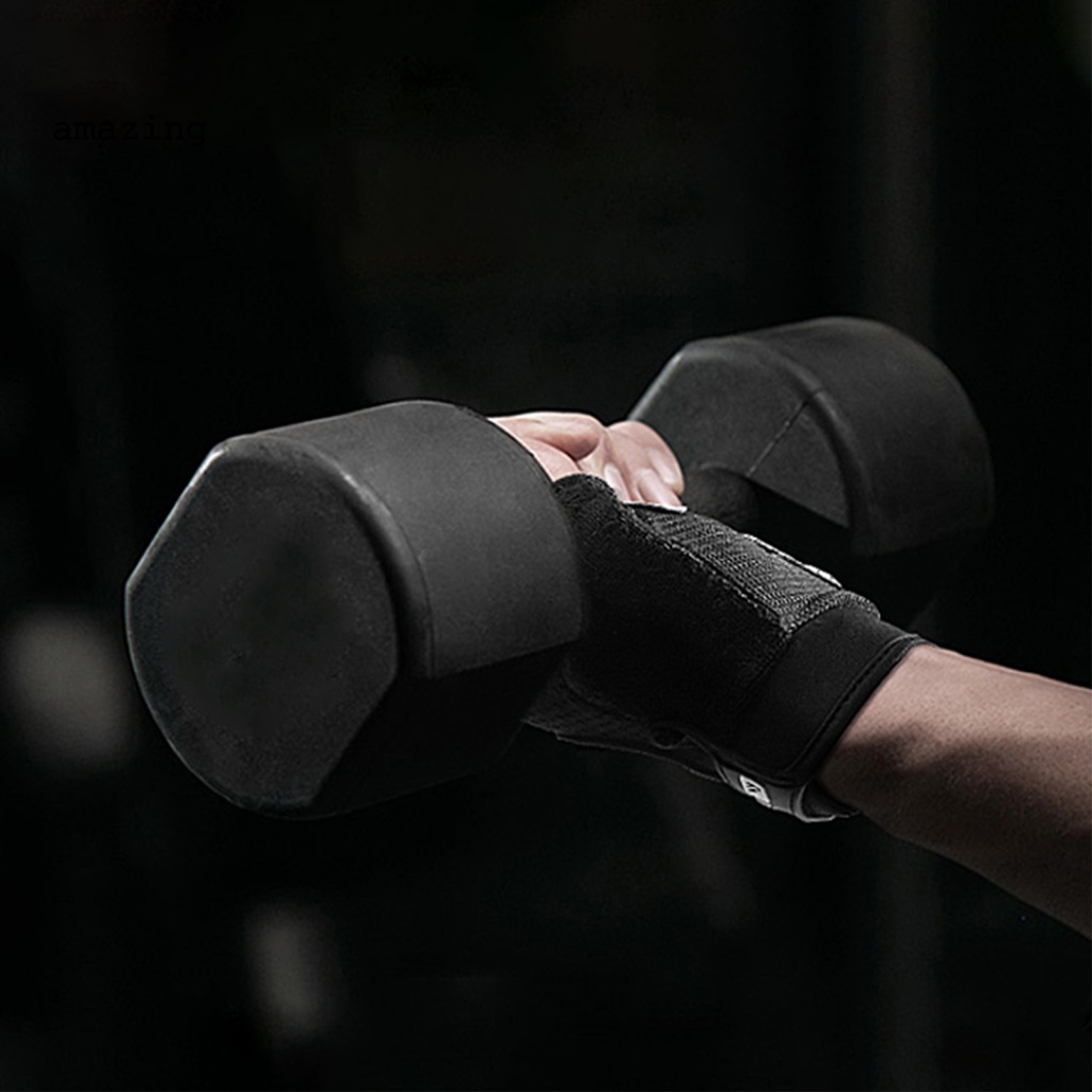 1 Đôi Găng Tay Thể Thao Nửa Ngón Bằng Nylon Thoáng Khí