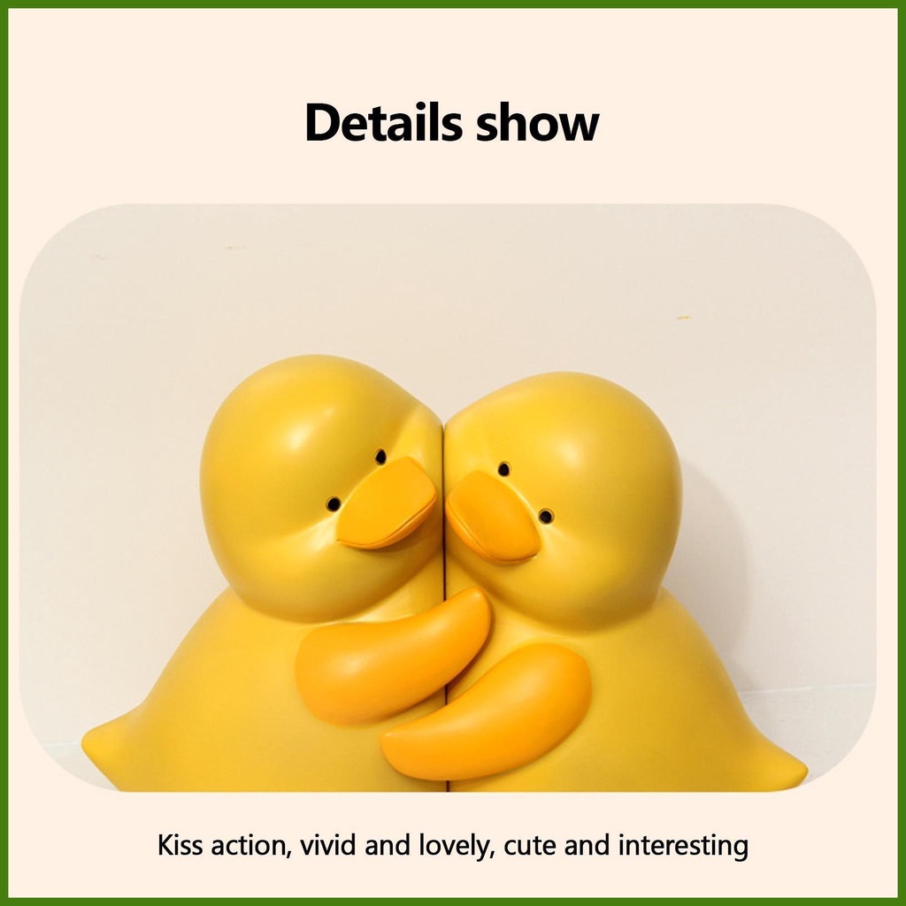 Nút Chặn Sách Hình Vịt Ôm Nhau Bằng Nhựa Resin Dễ Thương Sáng Tạo
