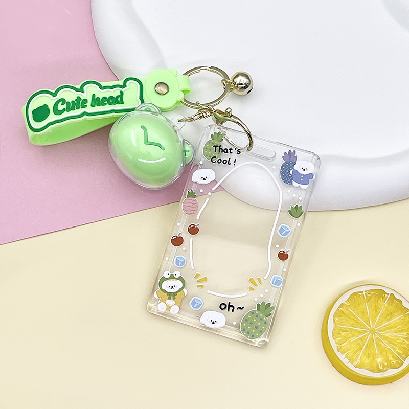 Thẻ Tên Bằng Acrylic Hình Gấu Trúc Hoạt Hình Kèm Móc Khóa 7 * 11cm