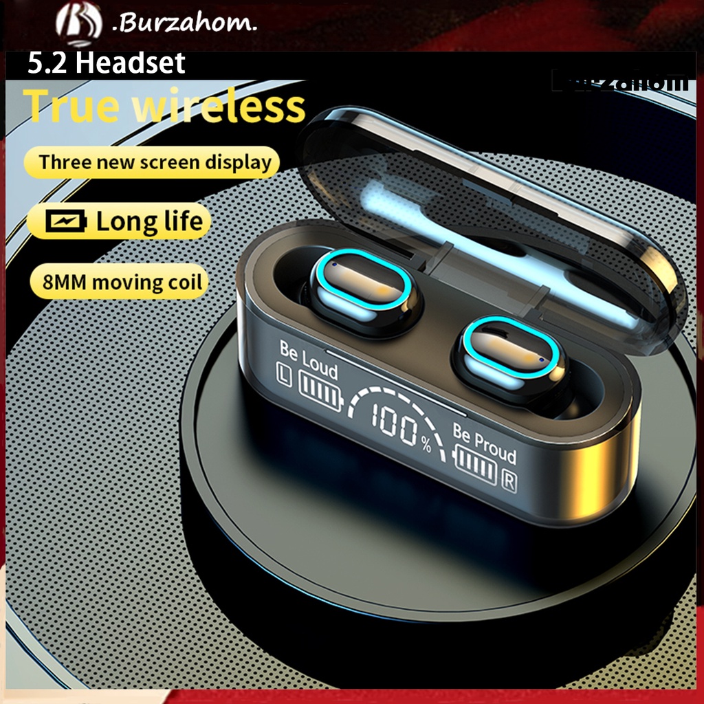 Tai Nghe Bluetooth 5.2 Không Dây Chống Nước Âm Thanh Nổi HiFi Có Mic Giảm Tiếng Ồn Màn Hình LED