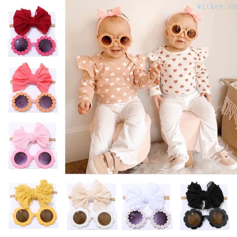 Set 2 Kính Mát Cột Nơ Thời Trang Mùa Hè Cho Bé Gái