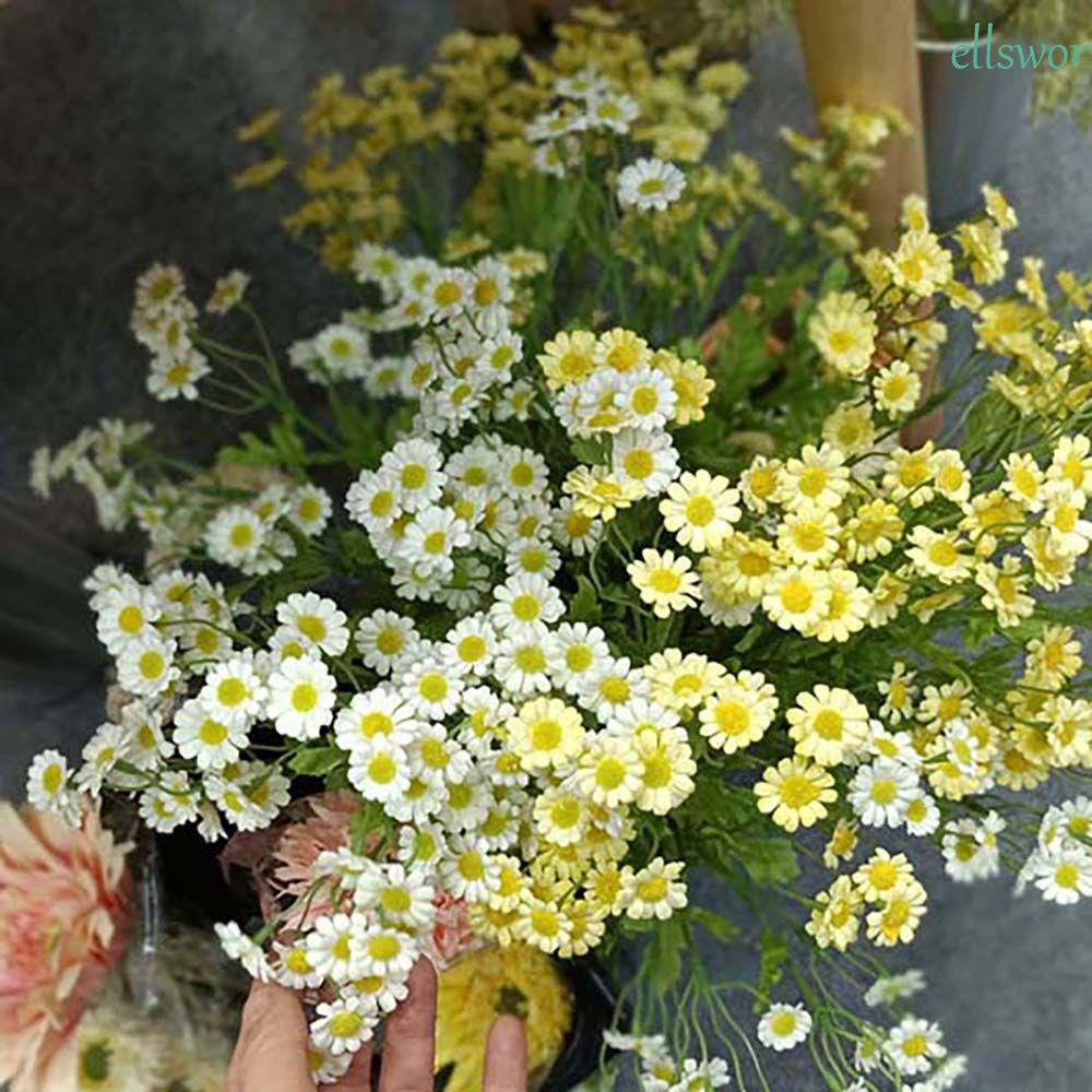 Bó Hoa Cúc Giả Trang Trí Bàn Làm Việc