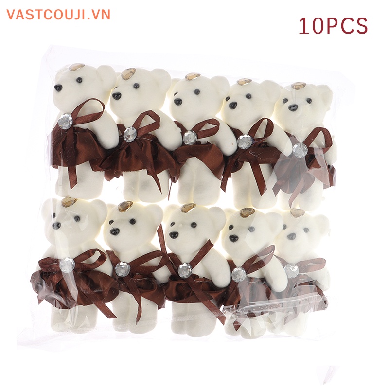 Set 10 Gấu Bông 12cm Trang Trí Tiệc Cưới / Sinh Nhật / Lễ Tốt Nghiệp