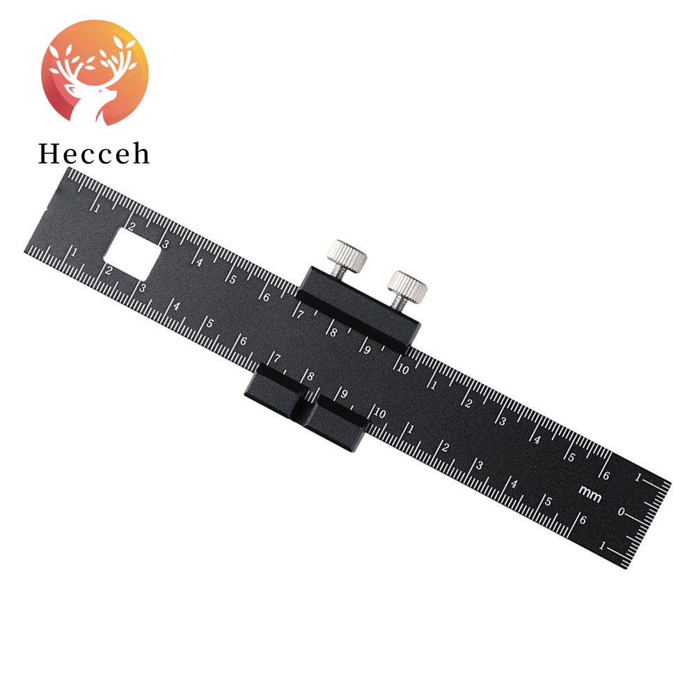 Thước Đo Gỗ Bằng Nhôm Màu Đen 6 Inch Độ Chính Xác Cao