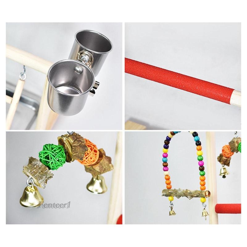 Giá Đỡ Đứng Bằng Gỗ Tiện Dụng Cho Vẹt / Macaws 1