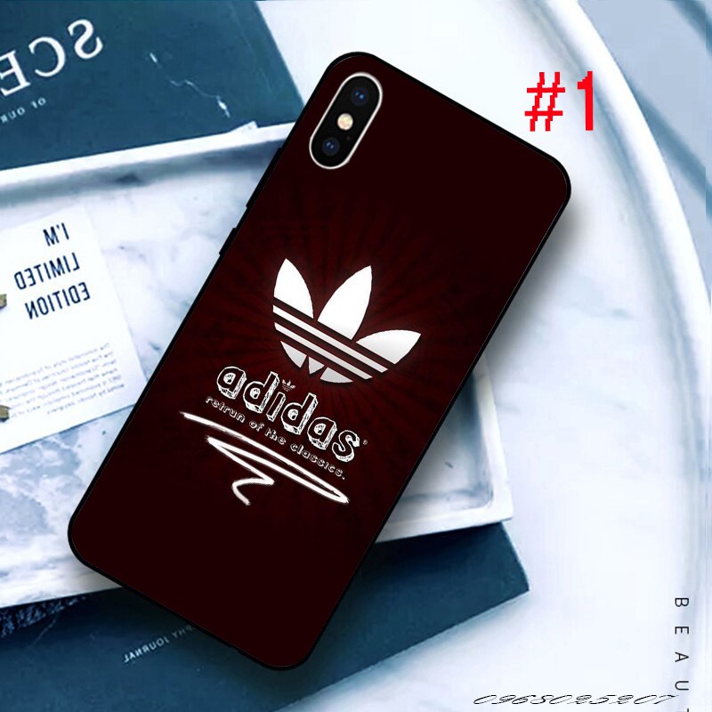 Ốp lưng IPhone  cạnh vuông BVC ADIDAS 6/6s/6p/6sp/7/8/7p/8p/xs/xr/11/12/13/14/Pro/Plus/Promax