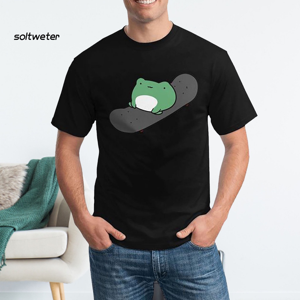 Áo Thun Cổ Tròn In Họa Tiết Hoạt Hình Thời Trang Mùa Hè Cho Nam