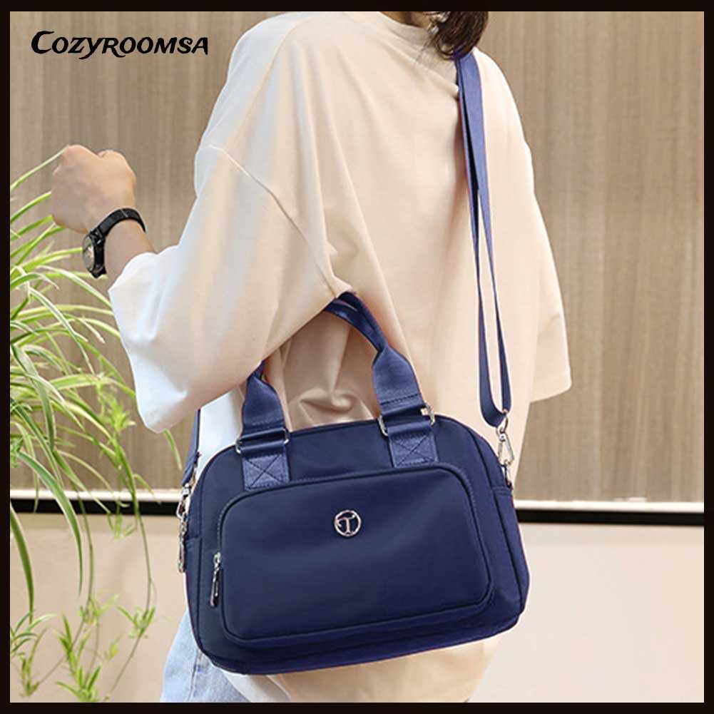Túi Đeo Chéo Cỡ Lớn Bằng Nylon Thiết Kế Đơn Giản Thời Trang Cho Nữ