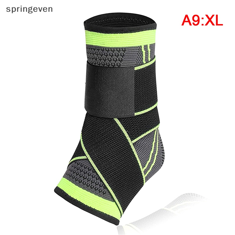 1 Đai Quấn Bảo Vệ Mắt Cá Chân Bằng Nylon Dệt Kim Thoáng Khí Chống Bong Gân Có Thể Điều Chỉnh Được