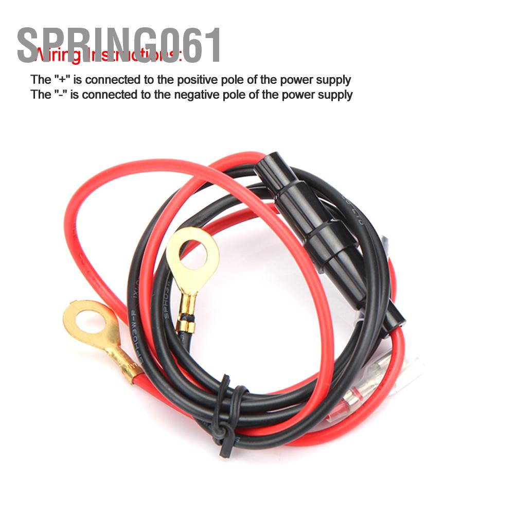 Spring061 Bộ sạc điện thoại kỹ thuật số LED 12V IP66 2.4A chuyển đổi công tắc độc lập với dòng 23 6in