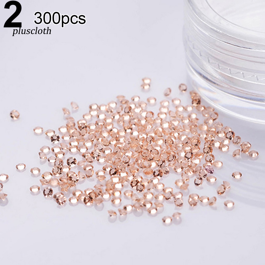 Hộp 300 Hạt Đá 3D Lấp Lánh 1.2mm Tự Trang Trí Móng Tay